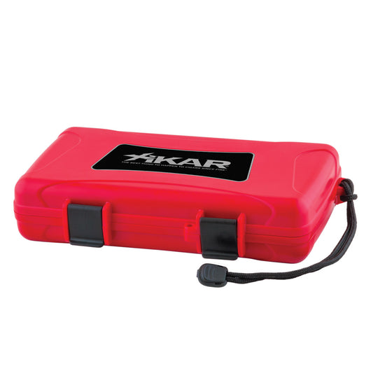 5 Cigar Travel Case Red