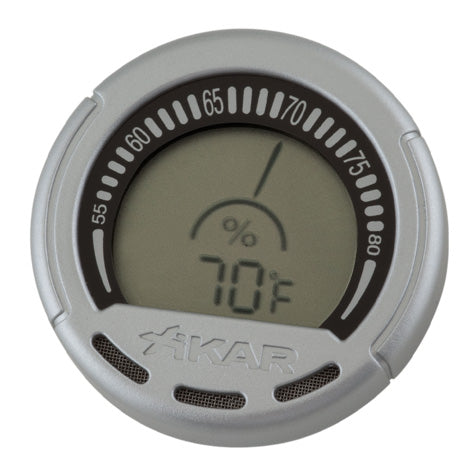 XIKAR® Round Digital Gauge Hygrometer