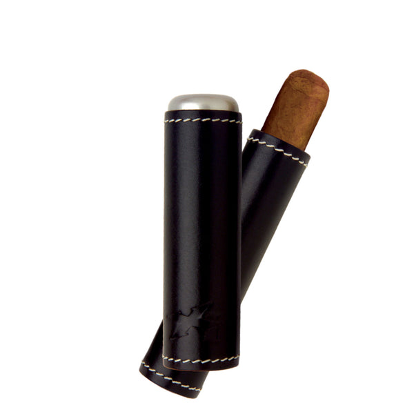 Single Cigar Leather Travel Case