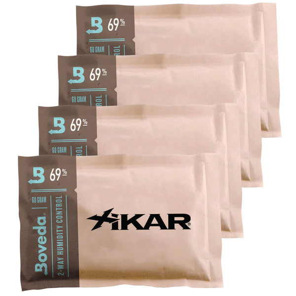 XIKAR®/Boveda Two-way Humidification, 4-pack (69%RH, 60g)